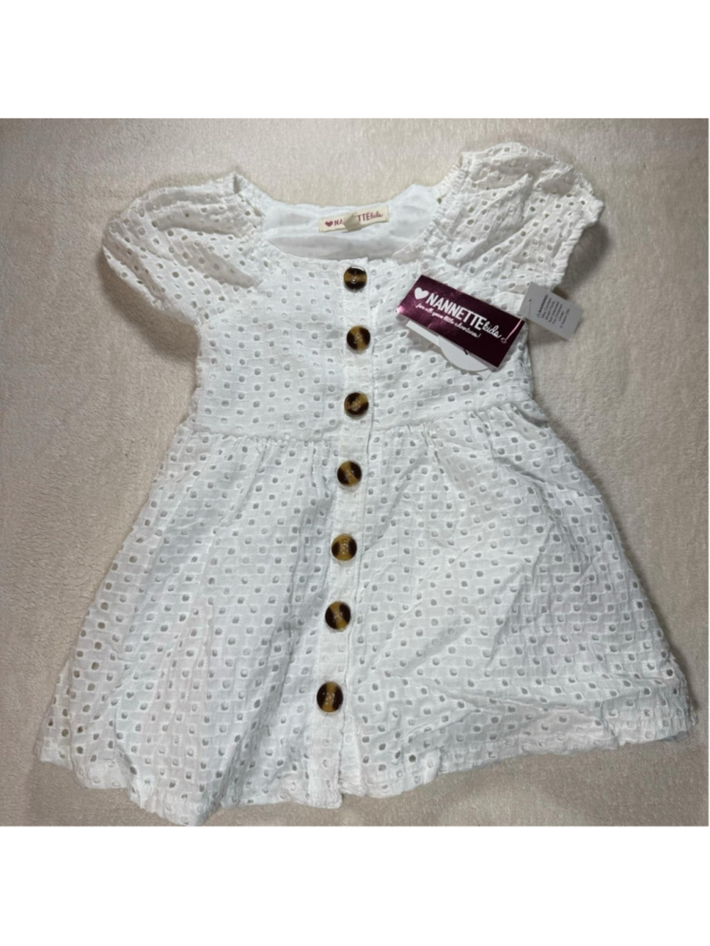 Girls Nanette Kids Dress 3T White